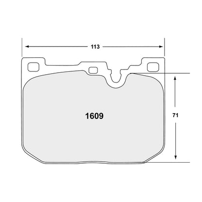 PFC 1609.331.17.44 FRONT BRAKE PADS 331 CMPD 17 MM FOR BMW M2 (F87) / M3 (F80) / M4 (F82 / F83)