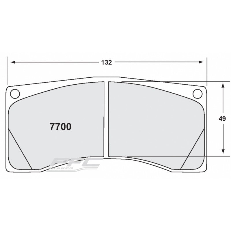 PFC 7700.332.23.34 BRAKE PADS SET (REAR) RACE 332 CMPD 23 MM