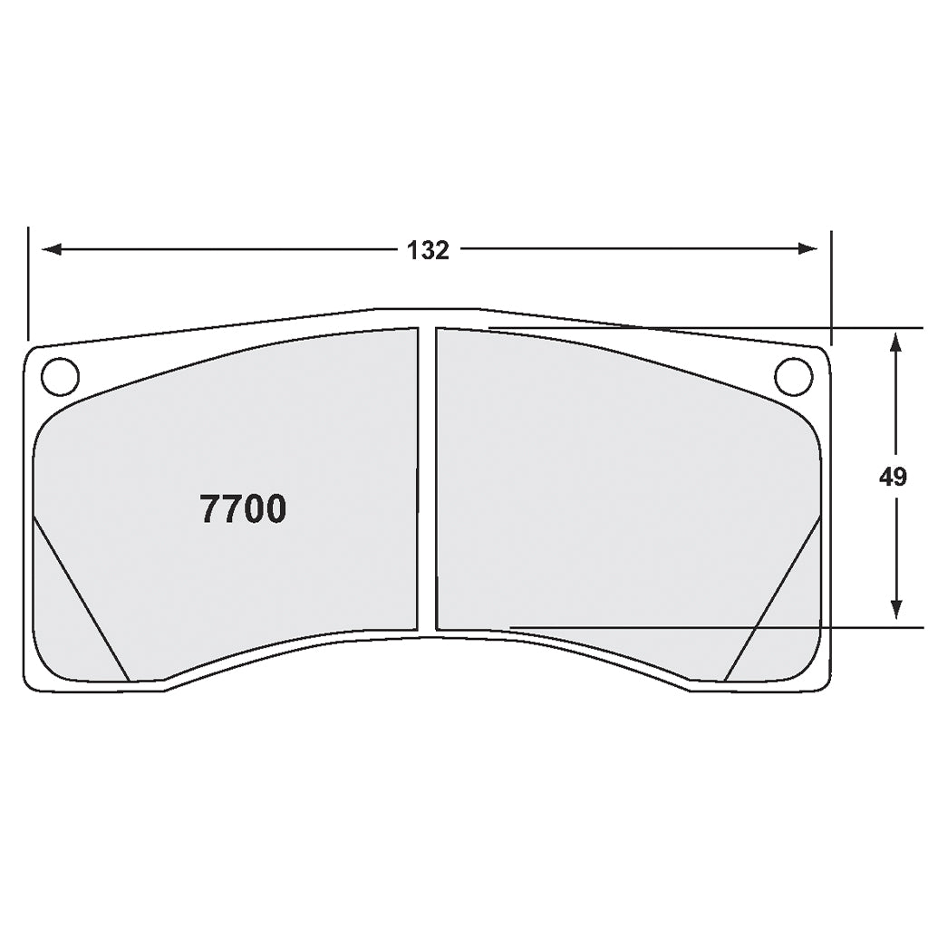 PFC 7700.19.26.44 REAR BRAKE PADS 19 CMPD 26 MM FOR PORSCHE 911 GT3 CUP (992) / GT3R (991 / 992)