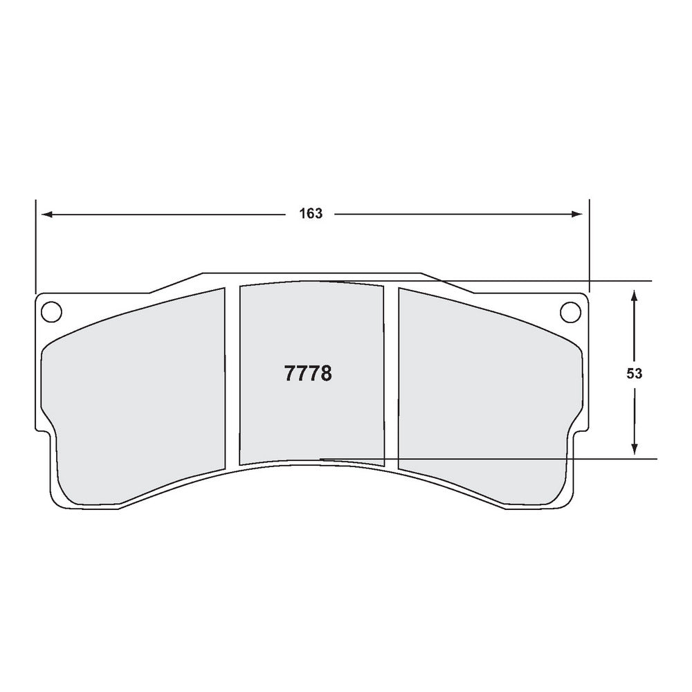 PFC 7778.39.25.44 FRONT BRAKE PADS RACE 39 CMPD 25 MM FOR BMW Z4 GT3 / AP RACING CALIPER CP9665