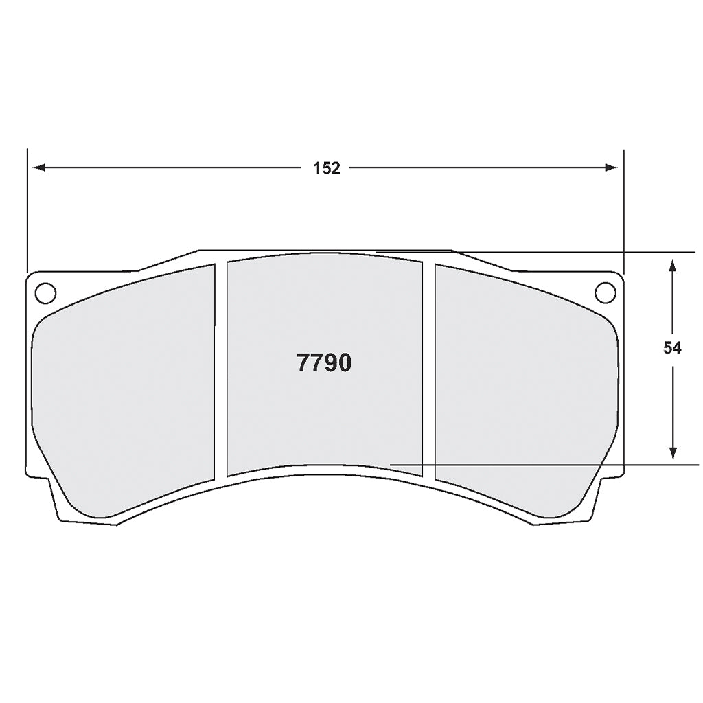 PFC 7790.40.25.44 BRAKE PADS 40 CMPD 25 MM FOR AUDI RS3 LMS / TT CUP / BMW M3 GT4 / ALPINA B6 GT3