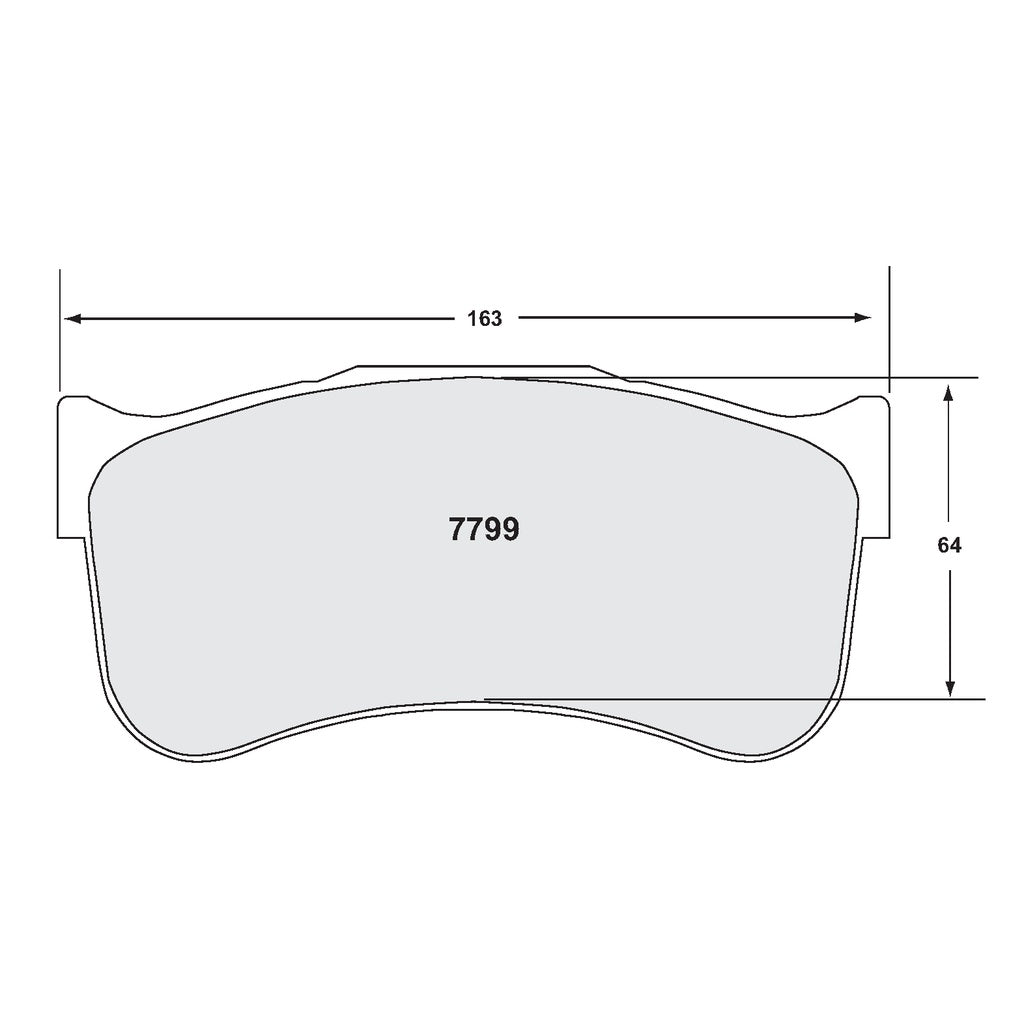 PFC 7799.39.29.44 BRAKE PADS RACE 39 CMPD FOR NISSAN GT-R (R35) 2009-