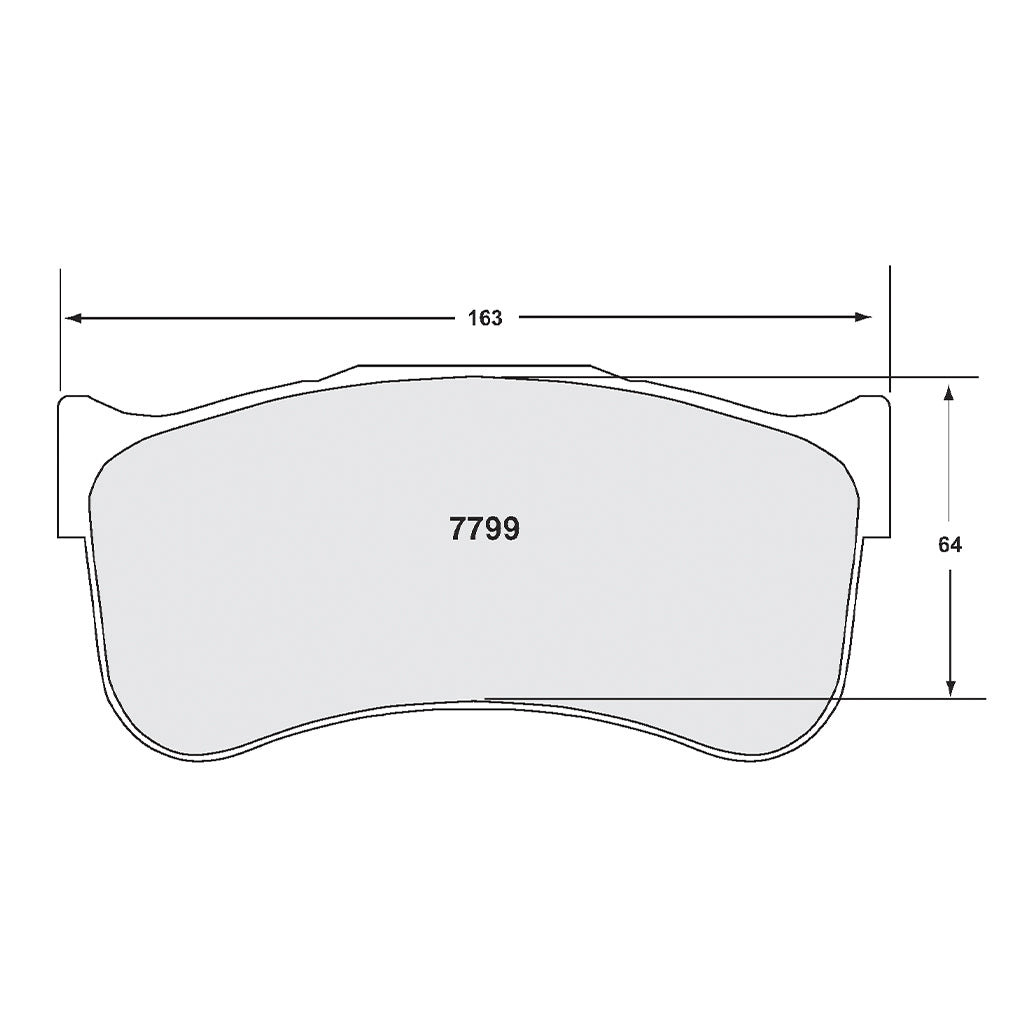 PFC 7799.40.29.44 BRAKE PADS 40 CMPD 29 MM FOR NISSAN GT-R (R35) 2009-