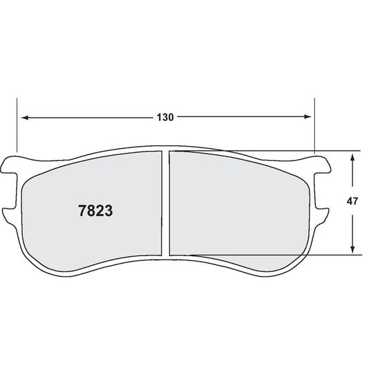 PFC 7823.97.29.44 BRAKE PADS RACE 97 CMPD FOR PORSCHE 911 GT2 / GT3RS (996) / GT2 / GT3 (997)