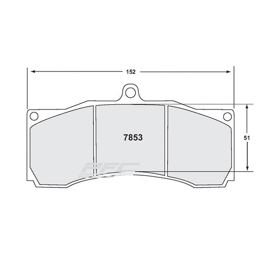 PFC 7853.07.20.34 BRAKE PADS SET RACE 07 CMPD 20 MM