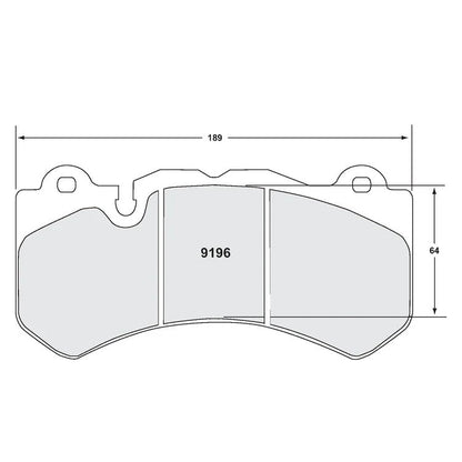 PFC 9196.11.17.44 BRAKE PADS RACE 11 CMPD 17 MM FOR AUDI RS6 (C7) / MERCEDES-BENZ C63 AMG / E63 AMG