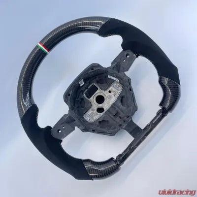 Vivid Racing VR-LAMB-URUS-STRWHL-IT Lamborghini Urus OEM Upgraded Carbon Fiber Alcantara Italy Stripe Steering Wheel