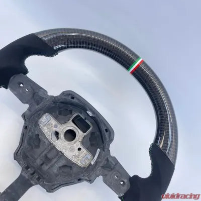 Vivid Racing VR-LAMB-URUS-STRWHL-IT Lamborghini Urus OEM Upgraded Carbon Fiber Alcantara Italy Stripe Steering Wheel