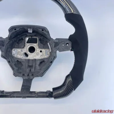 Vivid Racing VR-LAMB-URUS-STRWHL-IT Lamborghini Urus OEM Upgraded Carbon Fiber Alcantara Italy Stripe Steering Wheel