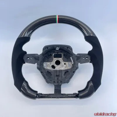 Vivid Racing VR-LAMB-URUS-STRWHL-IT Lamborghini Urus OEM Upgraded Carbon Fiber Alcantara Italy Stripe Steering Wheel