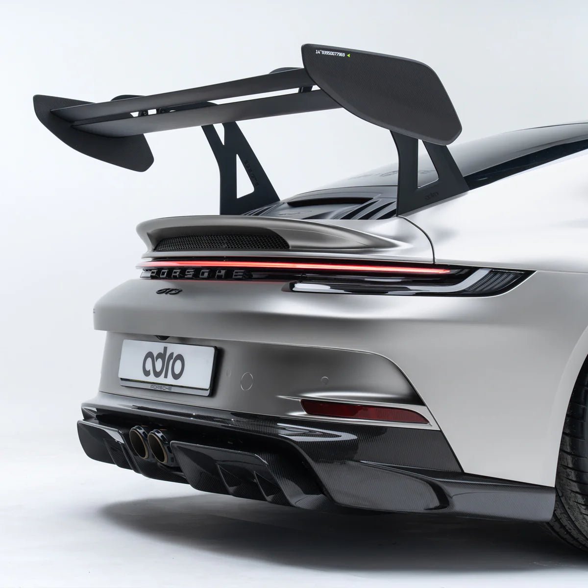 Adro A23A10-1501 PORSCHE 992.1 GT3 PRE-PREG CARBON FIBRE AT-P SWAN NECK REAR WING