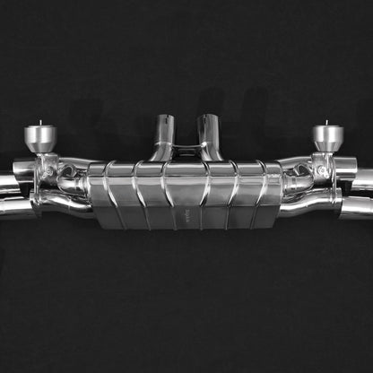 Capristo 02PO07703017 Porsche 536 Cayenne S 2.9 BiTurbo (19+) Valved Exhaust with Mid-Silencer Delete and Carbon Tips (CES3) 