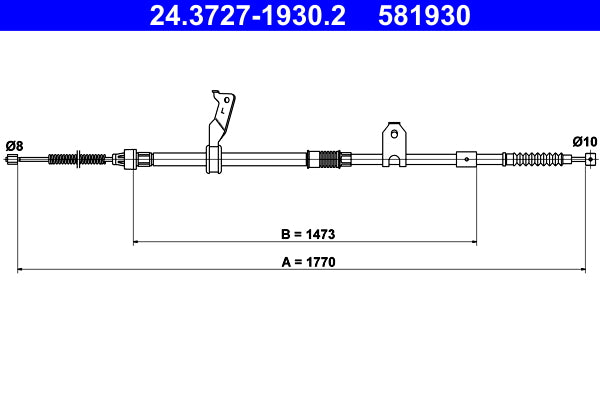 BOSCH 1987482506 Parking Brake Cable Pull