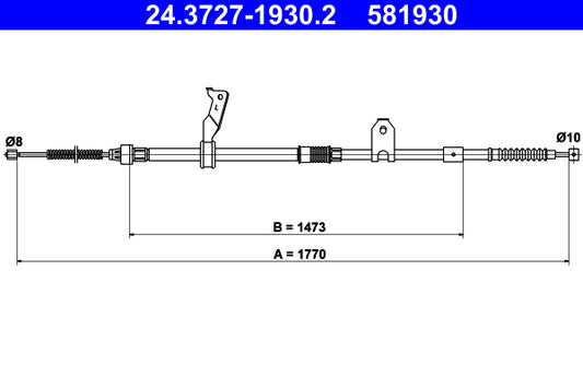 BOSCH 1987482506 Parking Brake Cable Pull