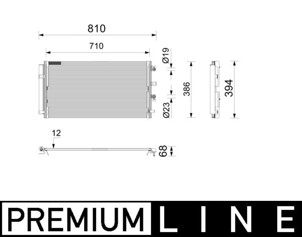 MAHLE AC1209000P Air Conditioning Condenser