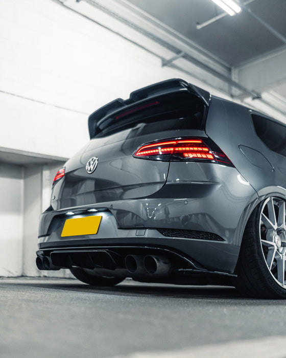 Zaero ZD-7.5-DIF VW GOLF R MK7.5 EVO-1 GLOSS BLACK REAR DIFFUSER