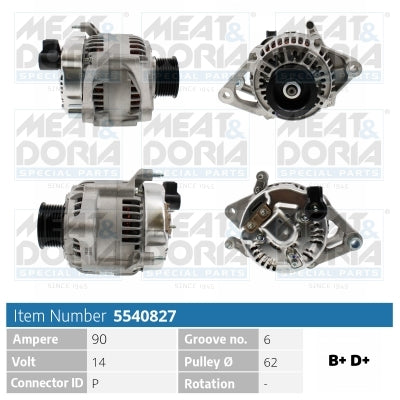 MEAT & DORIA MD5540827 Alternator