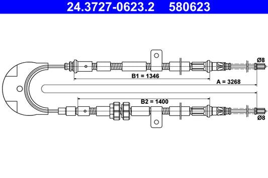BOSCH 1987482397 Parking Brake Cable Pull