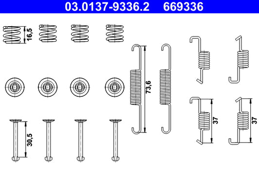 BOSCH 0204113811 Parking Brake Brake Shoe Set