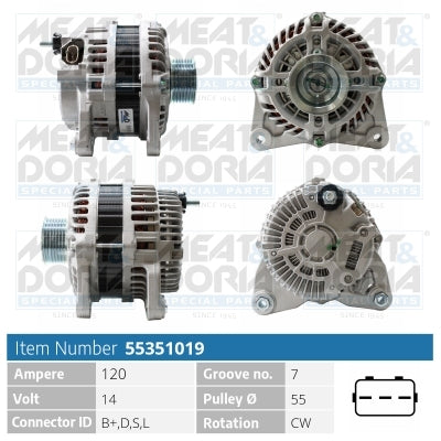 MEAT & DORIA MD55351019 Alternator