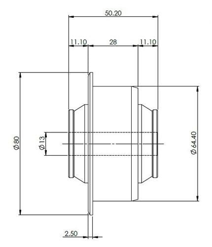 SuperPro SPF5592K MQB FLCA Rear Bush Suits Alloy Subframe