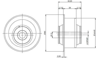 SuperPro SPF5594K MQB FLCA Rear Bush Double OS Suits Alloy Subframe