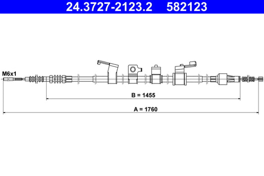 BOSCH 1987477742 Parking Brake Cable Pull
