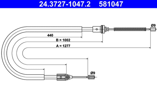 BOSCH 1987477749 Parking Brake Cable Pull