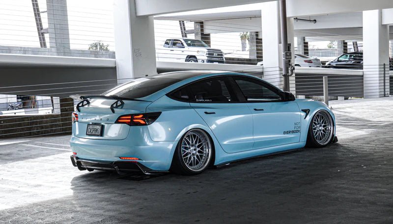 Adro A15A10-1503 TESLA MODEL 3 PRE-PREG CARBON FIBRE AT-S SWAN NECK REAR WING (2017+)