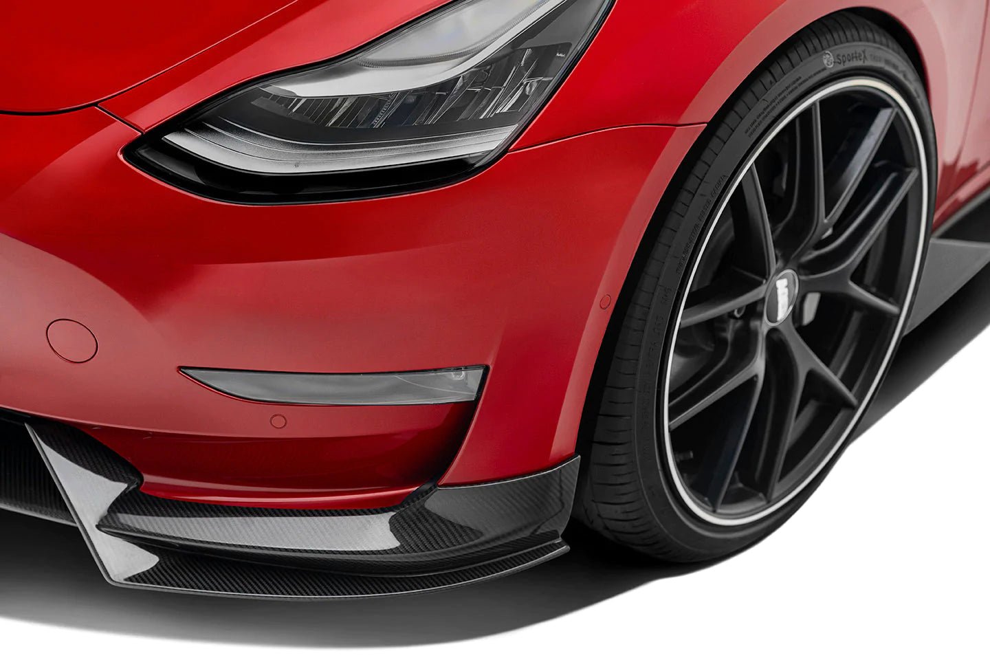 Adro A15A10-1201 TESLA MODEL 3 PRE-PREG CARBON FIBRE FRONT SPLITTER (2017+)