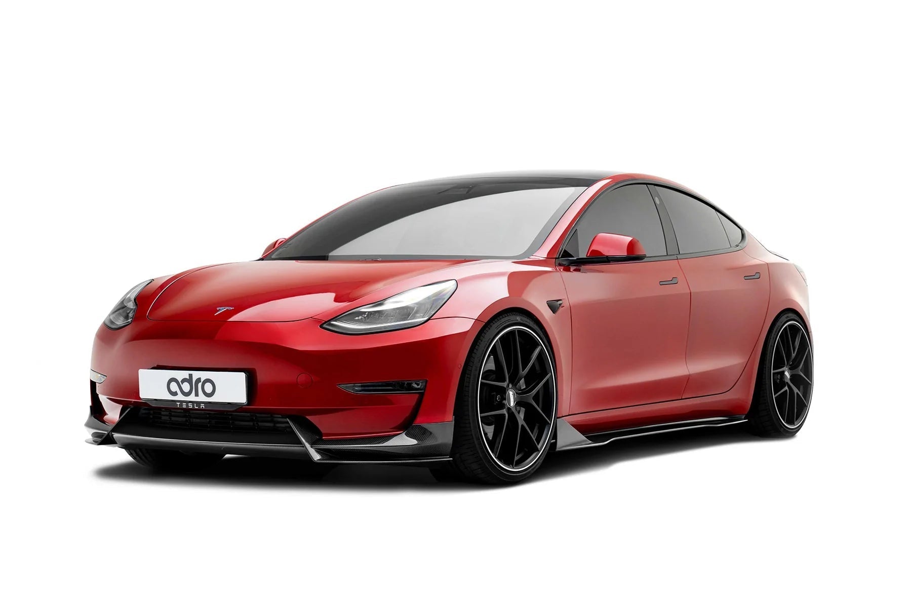 Adro A15A10-1201 TESLA MODEL 3 PRE-PREG CARBON FIBRE FRONT SPLITTER (2017+)