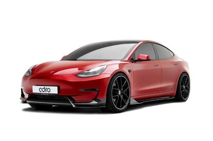 Adro A15A10-1201 TESLA MODEL 3 PRE-PREG CARBON FIBRE FRONT SPLITTER (2017+)