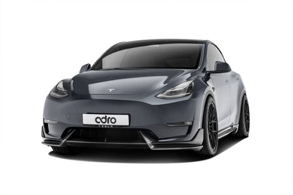 Adro A15A20-1201 TESLA MODEL Y PRE-PREG CARBON FIBRE FRONT SPLITTER (2020+)