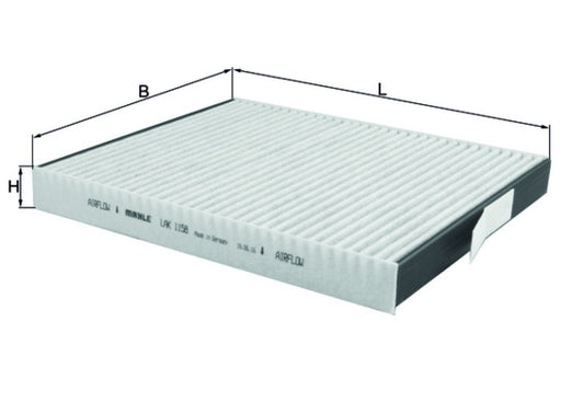 Mahle LAK1158 - Filter, cabin air