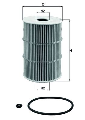 Mahle OX378D - Oil Filter