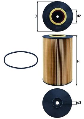 Mahle OX426D - Oil Filter