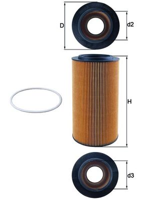 Mahle OX561D - Oil Filter