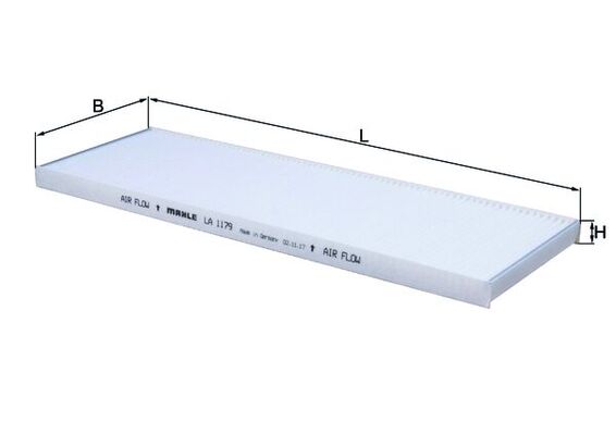 Mahle LA1179 - Filter, cabin air