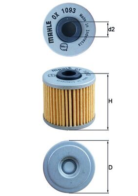 Mahle OX1093 - Oil Filter