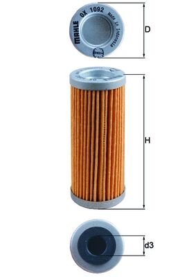 Mahle OX1092 - Oil Filter