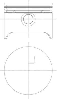 Mahle 227PI00143000 - Piston with rings and pin