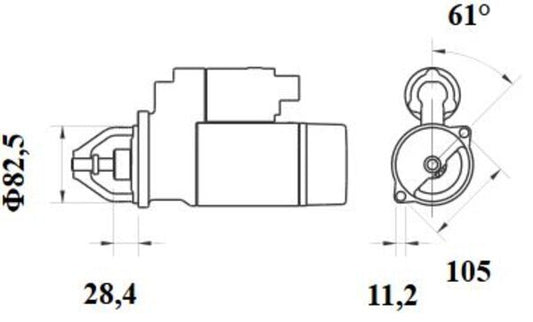 Mahle MS836 - Starter