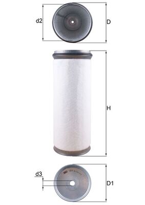Mahle LXS47 - Secondary Air Filter