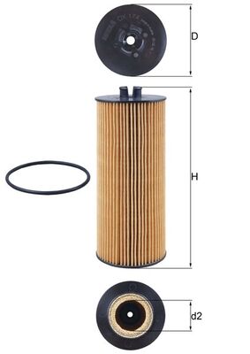 Mahle OX174D - Oil Filter