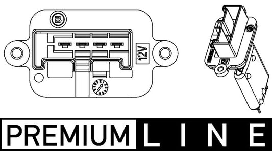 Mahle ABR88000P - Resistor, interior blower
