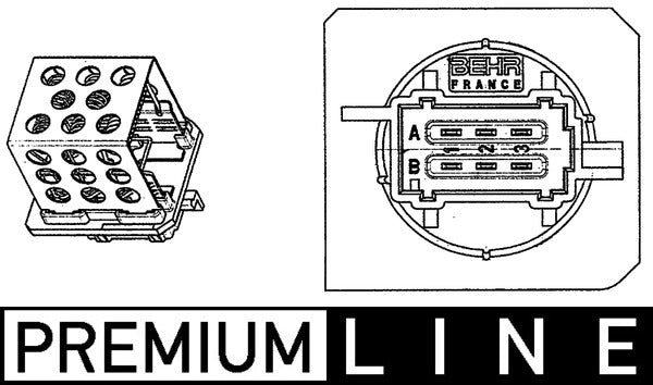 Mahle ABR89000P - Resistor, interior blower