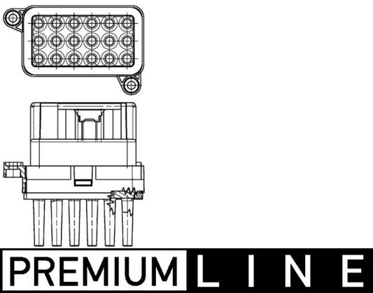 Mahle ABR95000P - Regulator, interior blower