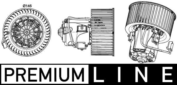 Mahle AB150000P - Interior Blower
