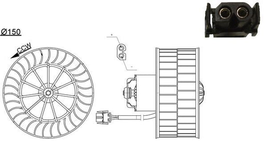 Mahle AB44000S - Interior Blower