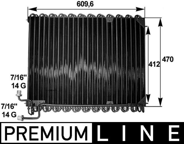 Mahle AC285000P - Condenser, air conditioning